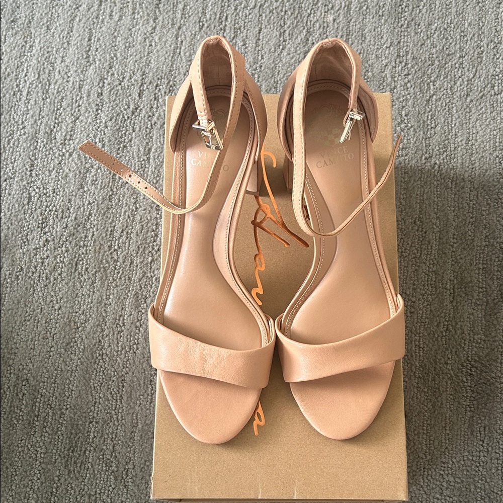 Vince Camuto Tan Heeled Sandals